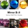 Flerfärgad uppblåsbar spegelboll Stor händelsedekoration Ballong PVC Disco Balls Shinny Sphere Gazing Globe Mirror Ball 240403