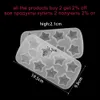 3D Diamond Star Shape Silicone Mold Pendant Epoxy Resin Casting Mould for DIY Resin Crafts Jewelry Making Accessories Tools