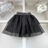 Classics baby tracksuits Summer girls T-shirt suit kids designer clothes Size 110-160 CM t shirt and Black multi-layer lace skirt 24April