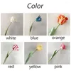 Decorative Flowers Colorful Pography Props Silk Flower Elegant Bride Gift Artificial Parrot Tulip Table Decoration Wedding Bouquet Fake