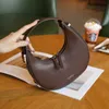 Xiaozhong Korean Cowhide Crescent Bag Armpit Semi-Circular Moon One Sholdled Portable Womensバッグ