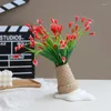 Vase Ceramic Flower Vase Creative Reversed Ice Cream Cone美的家の装飾現代現実的な装飾