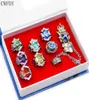 Обручальные кольца 7pcsset модные ювелирные украшения кольцо Катекио Hitman Reborn Sawada Tsunayoshi Anime Cosplay Vongola для мужчин женские детские подарок 3445443