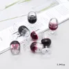 10 -stcs grote 3D -glazen rode wijn oorbel charmes Europese populaire feestdrinkfles hanger voor sleutelhanger doe -het -zelf sieraden make