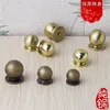 Solid Brass Handle kitchen Cabinet Handles Ball Handle Wardrobe Door Handles Cabinet Spherical Single-Hole Simple Small Knobs