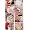 Backformen Mid-Autumn Festival 50g Mooncake Form 3d Rose Blumen Design Cookie Stamp Moon Kuchen Briefmarken DIY Dekoration Formen