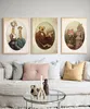 Anthropomorphe Tierreihe Old Family Album Poster Vintage Funny Canvas Malerei Drucke Wandkunst für Wohnzimmer Wohnheimdekoration