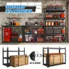 1pc Household Multi-layer Floor Balcony Warehouse Storage Organizer Rack Sundries Supermarket Iron 5-tier Shelf