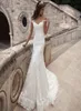Высококачественное иллюзионное рукавов рукав Русалка Свадебное платье романтическое кружевное аппликации корсетное свадебное платье на заказ vestidos de novia wi2660051