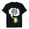 Just One More Beer I Promise T-shirt Funny cloth Cute Lager Beer Graphic Casual Unisex Crew Neck T Shirt