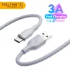 Voltme 3A USB Type C-kabel för Samsung S10 S20 60W Fast laddning av USB-A till USB-C-laddningsdata för Xiaomi Huawei OnePlus