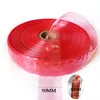 Ampi involucri da 5 cm per guscio di salsiccia 50m/100 m di plastica da hot dog di plastica non commestibile involucro trasparente tra prosciutto color rosso cruscola