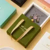 Jewelry Boxes Pendant with handle jewelry organizer wedding party dustproof storage box drawer jewelry box earring box gift packaging