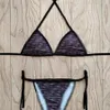 Kvinnors bikini designer badkläder klassisk f brev tryck en bit baddräkt sexig slips baddräkt storlek s-3xl
