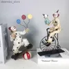 Arts and Crafts Nordic Circus Clown Resin Resin Decoration Decoration Livin Room Porche Office Office Decoration Maic Acrobatie Clown Statue L49