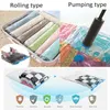 Vacuum Bag Storage Bag Home Organizer Transparent Border Foldable Clothes Organizer Seal Compressed Travel Saving Bag Package