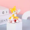 Céramique Figure Sonic Hedgehog Figure 6pcs Cross Brord Anime Toy Hedgehog Figurines Modèle de poupée hérisson