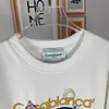 ファッショナブルなヨーロッパ製品ca夏の新しい短袖Tシャツの男性と女性の両方のためのカップルの胸の文字パターンプリントに一致する