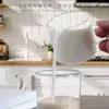 Copos de vinho resistente ao calor Medição de copo de copo para café expresso Coffee de boca dupla de leite pequeno com escala
