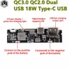 QC3.0 QC2.0 Double USB 18W Type-C USB SW6106PD FACT Large Mobile Power Bank 18650 Module de charge avec indicateur