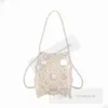 Kids Hollow Hand Woven Beades Handsbags Girls Pearls chaîne alar Sac à un épaule Enfants Princess Messenger Sacs Z7636