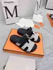 Projektant Włoch Chypres Sandały Płaskie, prawdziwe skórzane rzepanie na rzep 7a zamszowy designer zamszowy Gruby dno Flip Sumn