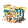 Robome Rolife Rainbow Candy House DIY MINIATURE Dollhouse avec lumière LED, cadeaux pour les filles pour enfants, cadeaux de Noël