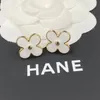 C marchio Orecchini designer di fiori di lusso rosa stallone 18k oro oro bianco elegante per le orecchie femminile orecchie di orecchie di gioielli