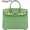 Designer Leather Bk Bags Handmade Mrs. Begonia Litchi Handbag Avocado Green Trendy Womens Bag with Large Capacity