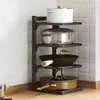 Kitchen Storage Sink Shelf Multi-layer Pot Rack Under Cabinet Organizer Multi-functional Frying Pan Rice Cooker Holder