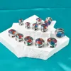 1pc acciaio chirurgico arcobaleno arcobaleno calibri espansore barella rastrellatura conica piercing gioielli da donna da uomo per uomo stallone per stallone 6-16 mm