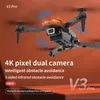 NY V3 PRO MINI DRONE 4K Profesional HD Dual Camera FPV Hinder Undvikande Dron RC Quadcopter Helicopters Toys for Children E99Pro