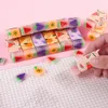 12 Pcs Professional Kids Erasers No Odor Cute Appearance Students Erasers Fruit Print Kids Erasers