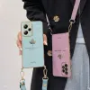 POCOX5 Crossbody Lanyard Maple Leaf Pating Case On For Xiaomi Mi Poco X5 Pro X5Pro X4 X3 F3 M5 M5 5G Noord Siliconen Cover Pokox5