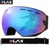 Verres de soleil elax doubles couches antifog ski verres de ski hommes femmes cyclistes lunettes de soleil pour les lunettes de ski de neige Mtb.