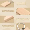 Keychains 50pcs Blank Wood Chain Chain Rectangle Balise inachevée en bois pour les fournitures d'artisanat DIY Gift