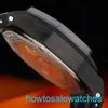 Manlig AP -handledsavlocka Royal Oak Offshore Series Automatisk mekanisk hane Forged Carbon 44mm Time Display Ceramic Ring Tape Waterproof Night Light 26400