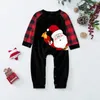 Santa Claus Print Christmas Family Matching Outfits Xmas Blouse Tops And Pants Christmas Pajamas Pijamas Navidad Para Familias