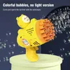 Sand Play Water Fun Bubble Gun Kids Toys Rocket 23 trous Soap Bubbles Machine Gun Forme Automatique Blower avec Pomper Light Party Toy Toy Gifts L47