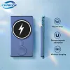 Cases Magnetic Wireless Power Bank 5000mAh 3 op 1 15W Charger Camping Externe Auxiliary Battery voor iPhone AirPods Iwatch Huawei