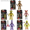 Figury zabawki akcji 15 cm FNAf Freddy Bonnie Foxy Chicago Fazbear Bear Action Pvc Series Nightmare Fredbear Balloon Boy Doll Model