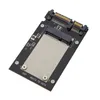 MSATA SSD till 2,5 tum SATA3 HDD SSD Converter Adapter -kort med 7mm tjockleksskyddsfodral