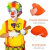 Décoration de fête Clown Nose Circus Plastique Plastique pour carnaval Halloween Cosplay Christmas Masquerade Random Couleur 5x6cm