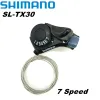 Оригинальный рычаг Shimano Tourney SL TX30 Bicycle Shift Laver 6 7S 18 21 Speed TX30 Shifters Внутренняя передача