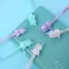 Pens 12pcs yenilik sevimli kristal tek boynuzlu at kalemler komik lazer akrilik kawaii tükenmiş kırtasiye okulu siyah mavi mürekkep kawai şey