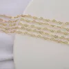 1 mètre en laiton Krinkle Chain Gold plaqué Câble Perre Chaire pour un collier de bracelet de fabrication de bijoux minimalistes