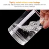 10pcs 30 ml-150 ml klare Plastikkappe rundes breites Mund-Plastik-Aufbewahrungsgläser Container Clear Canister Transparent Travel Flasche Topf