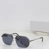 New Fashion Design Square Sunglasses 40025U Temples de corde à cadre métal