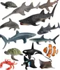Simulation Animaux marins Modèle jouet accessoires décoratifs de poisson crabe organismes marins modèles ornements décorations enfants apprentissage e5442098