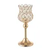 Candelabras Gold Kristallkerzenhalter für Hochzeitszentrum, Kamin, Home Tisch dekorative Kerzenhalterhalter